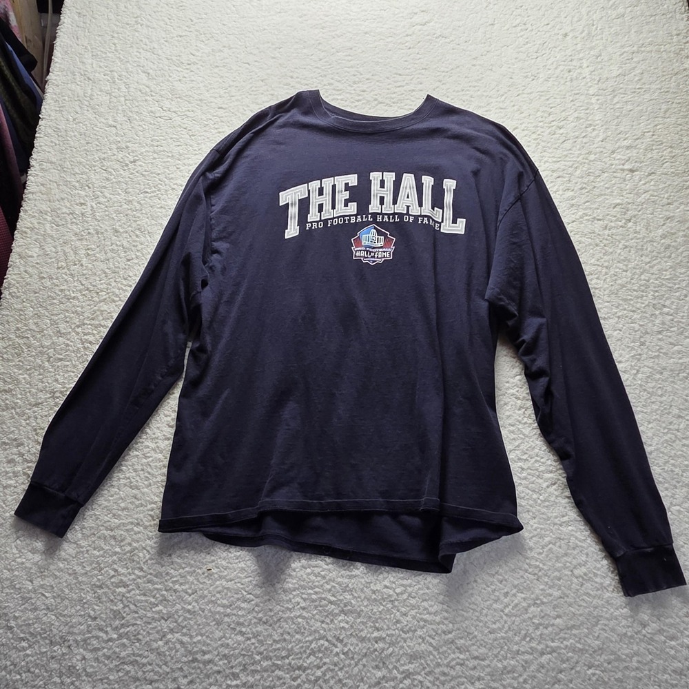 Pro Football Hall Of Fame Shirt Mens 2XL Blue NFL Football The Hall Tee Champion